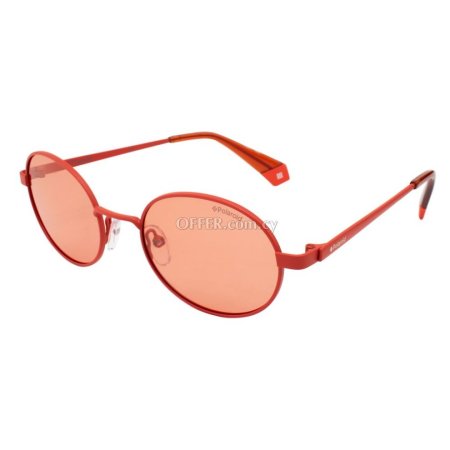 Polaroid Orange Metal Sunglasses