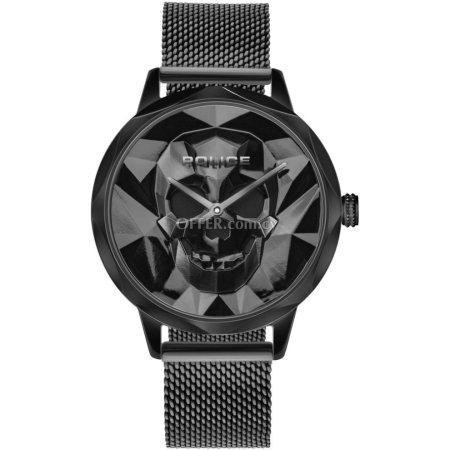 Police Black Stainless Steel Watch