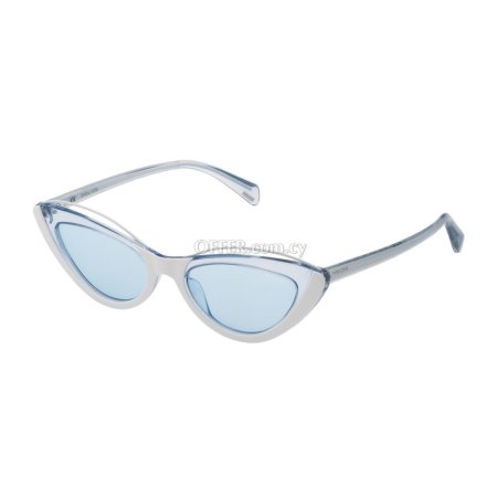 Police White Acetate Sunglasses