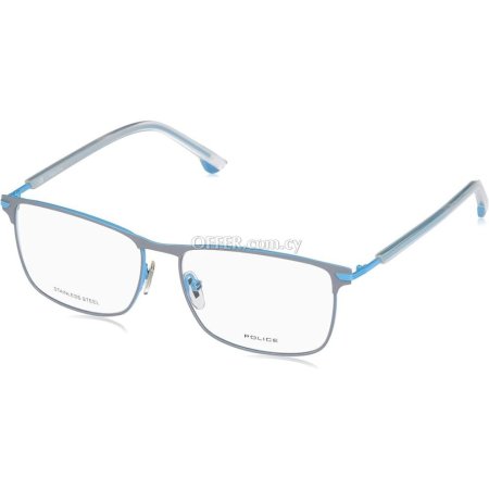 Police Blue Metal Frames