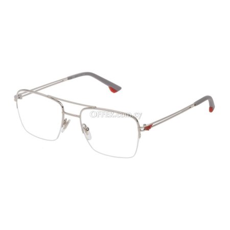 Police Gray Metal Frames