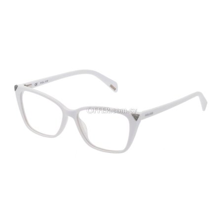 Police White Plastic Frames