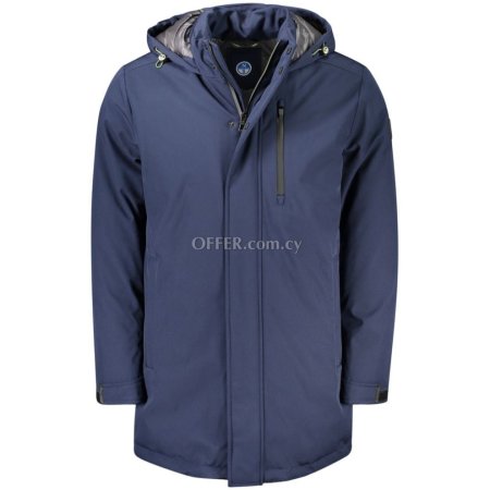 North Sails Blue Polyester Men Jacket