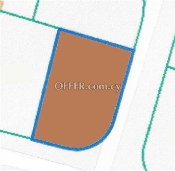 Corner Residential Plot Of 529 Sq.m.  In Engomi, Nicosia