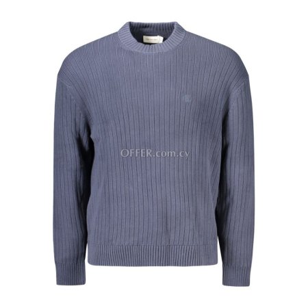 Calvin Klein Blue Cotton Men Sweater