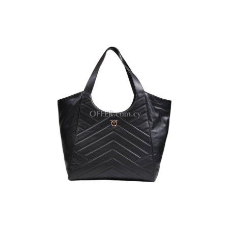 PINKO Black Leather Handbag