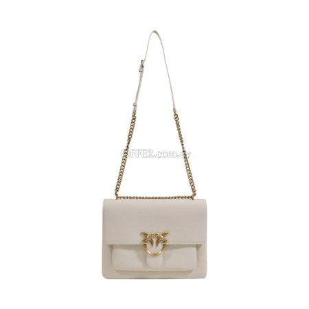 PINKO White Leather Handbag