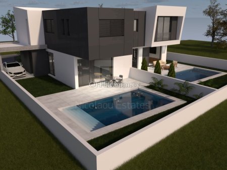 New modern three bedroom semi detached house in Krasa area of Larnaca