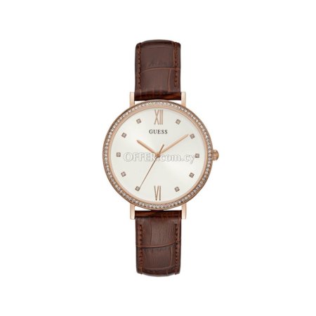 Guess Brown Leather Watch