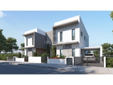 Brand new 3 bedroom semi detached house under construction in Ypsoupolis