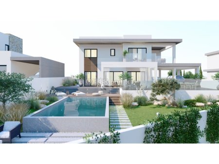 New luxurious two plus two house with swimming pool in Pissouri area Limassol