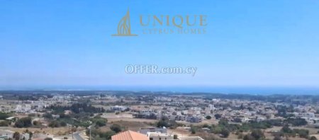 Large Sea View Building Plot for Sale in Geroskipou