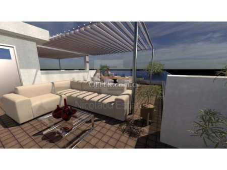 Brand new 1 bedroom luxury penthouse apartment with amazing views under construction in Agia Fila