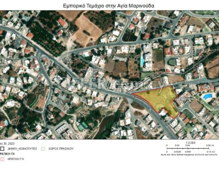 A commercial plot for sale, with a category I axis