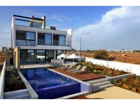 Luxurious Seafront Five Bedroom Villa with Private Swimming Pool for Sale in Agia Napa Ammochostos