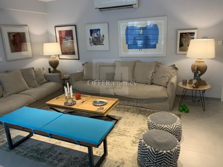 Luxury Fully Furnished Ground Floor Two Bedroom Apartment with Communal Swimming Pool for Rent in Germasogia Limassol