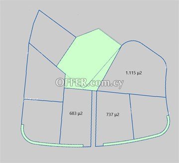 Plot 683 Sq.m.  In Anageia Area, Nicosia