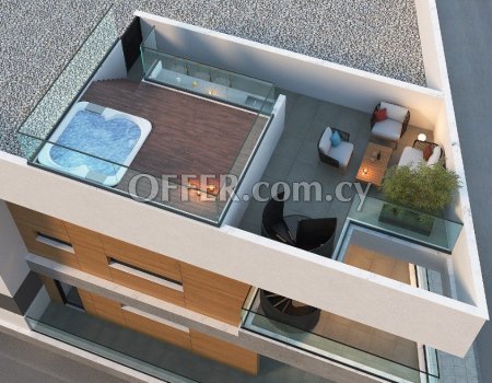 1 Bedroom Penthouse in Kato Polemidia