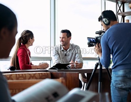 Video interview shooting in Cyprus