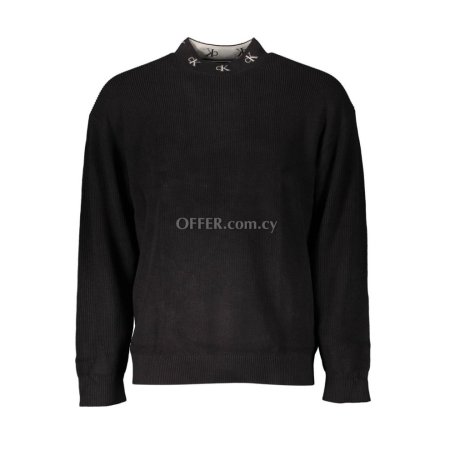 Calvin Klein Black Cotton Men Sweater