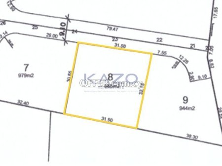 Plot for Sale in Sfallantziotissa, Agios Athanasios, Limassol