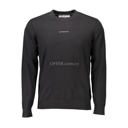 Calvin Klein Black Cotton Men Sweater