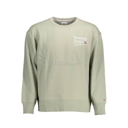 Tommy Hilfiger Green Cotton Men Sweater