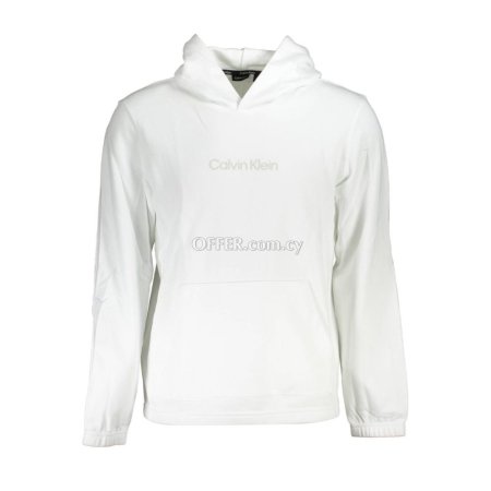 Calvin Klein White Cotton Men Sweater