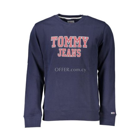 Tommy Hilfiger Blue Cotton Men Sweater