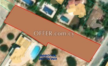 Residential Plot Of 2043 Sq.m.  In Mouttagiaka, Limassol