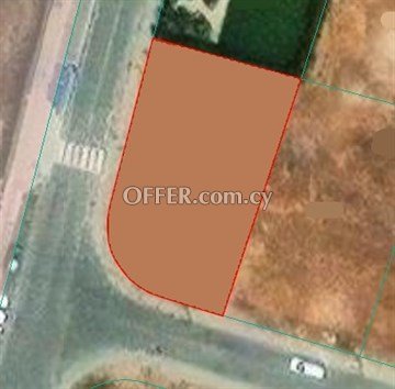 Corner Plot Of 547 Sq.m.  In Strovolos, Nicosia